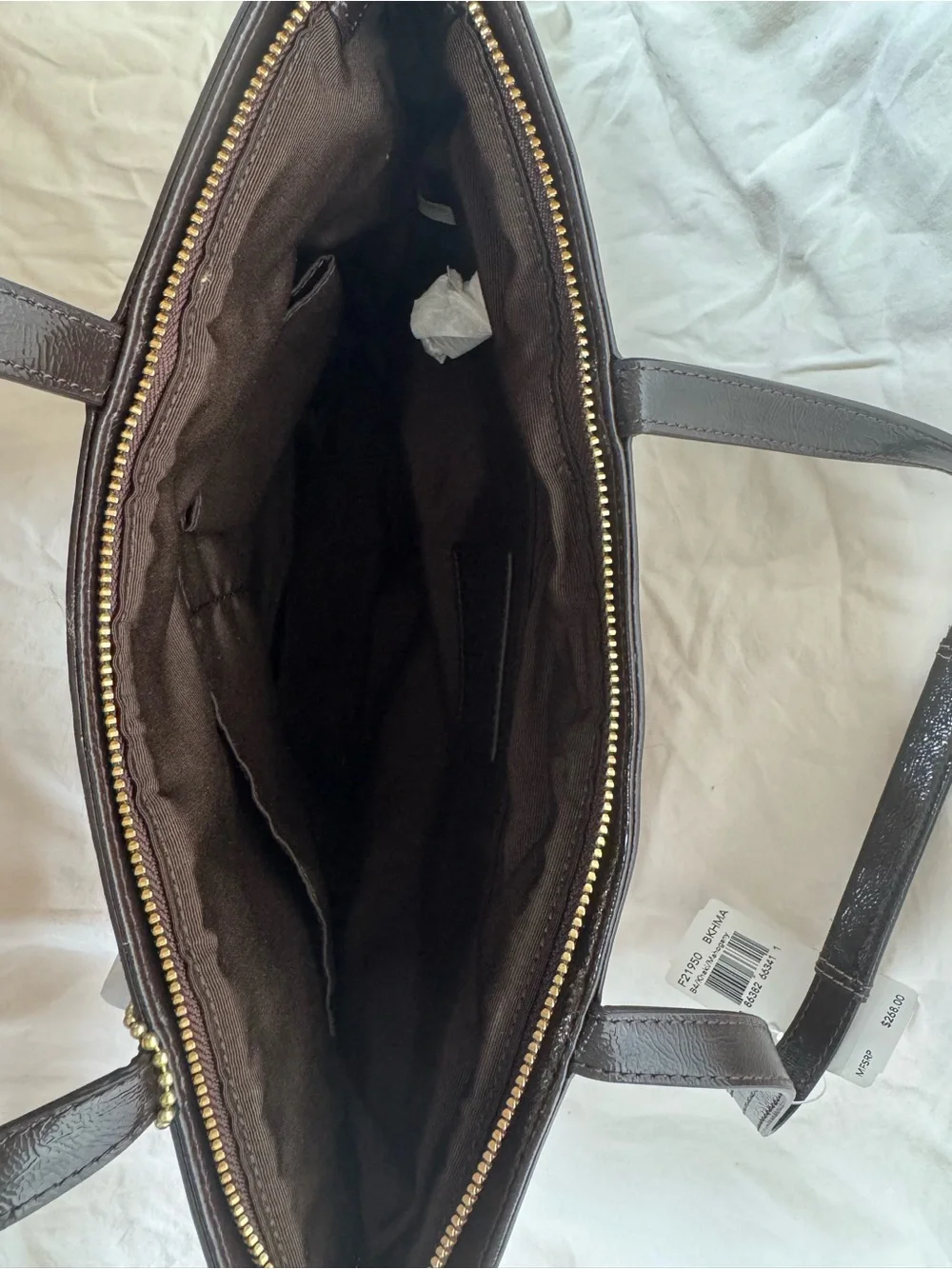 NWT Coach Signature Stripe Canvas Tote Bag F21950